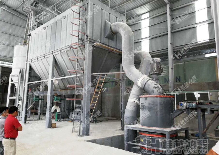 桂林鴻程白云石磨粉機，環保磨粉機-HCH超細環輥磨粉機環保設備