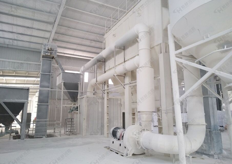 高鈣石打粉設備配置三:HCH780超細環輥磨粉機 打頁巖粉的機器配置三:HCH780超細環輥磨粉機